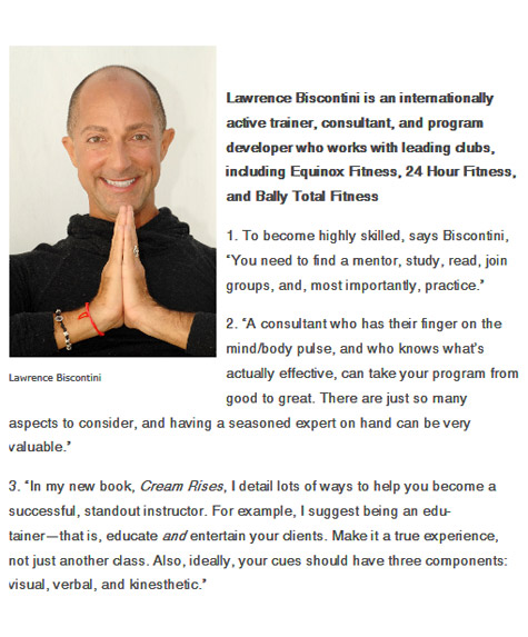 IHRSA - CBI Unbound - Mind/Body Stars Share Their Tips for Success